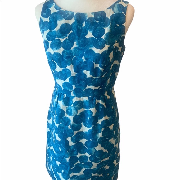 Anthropologie Tabitha White Turquoise Print Dress - Picture 3 of 9